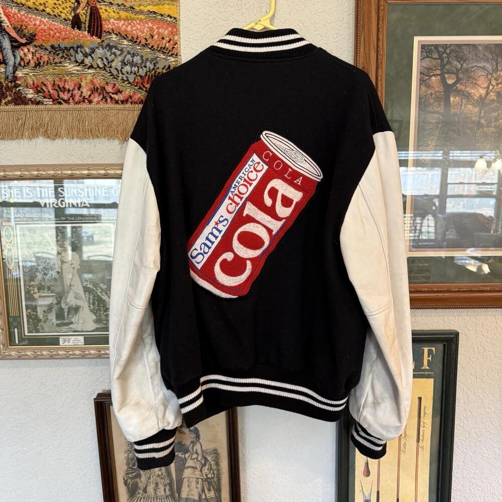 Vintage 90s Sam’s Choice Cola Letterman Promo Advertising Jacket Size Large